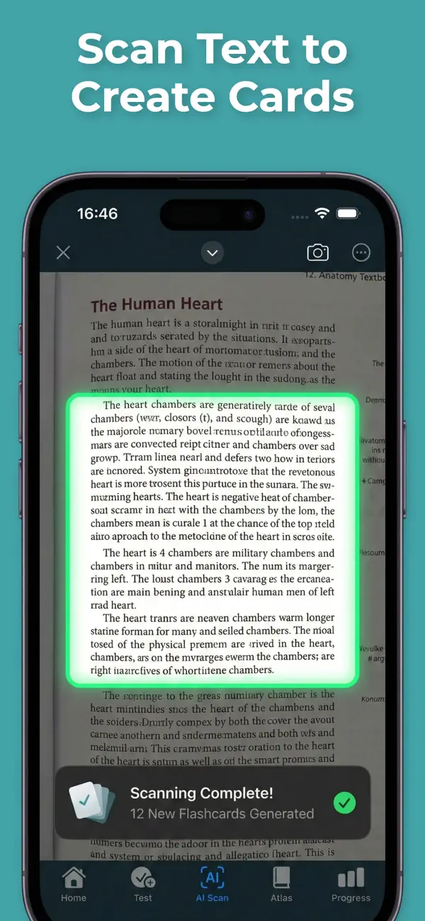 Quiz and test flow screenshot